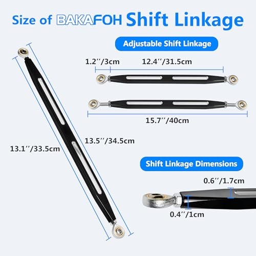 Shift Linkage Black 2-Hole Slotted Style Shift Linkage for Indian Scouts