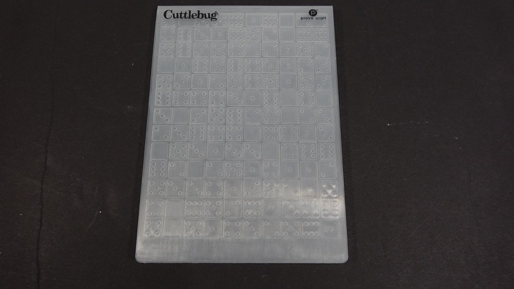 Cuttlebug Provo Craft Embossing Folder Dominos 2000206