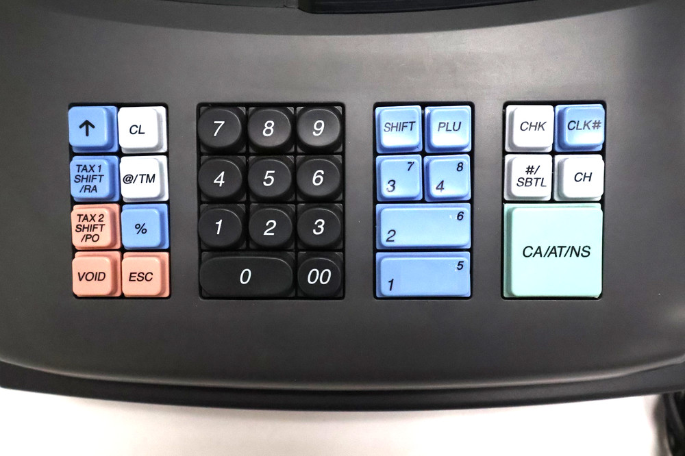 Sharp XE-A106 Electronic Cash Register Black/Gray "1 Key Missing"
