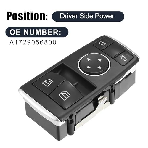 Driver Side Power Window Switch Master No.A1729056800 for Mercedes Benz C