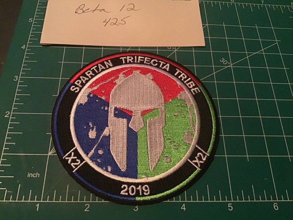Spartan Sprint Race Patch Green Beast Trifecta Obstacle 2019 Patch