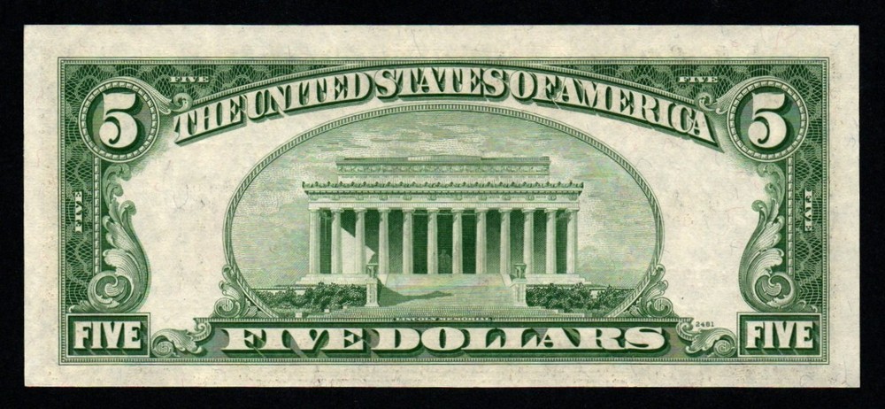 1953B $5 GEM UNC *STAR* UNITED STATES NOTE!