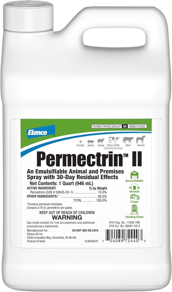 Elanco Permectrin II Insecticide, 32-Ounce