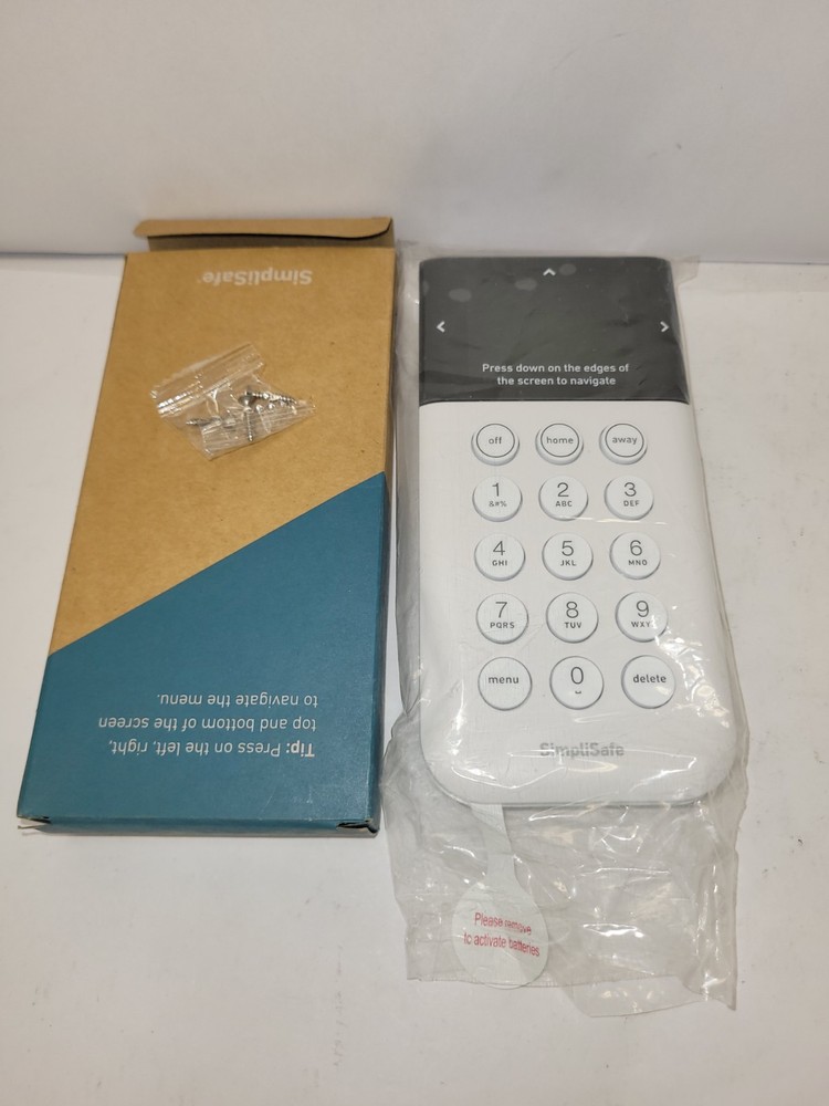 SimpliSafe Wireless Keypad (KP3W, White) New In Open Box
