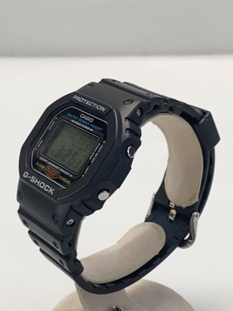 CASIO Quartz Watch G SHOCK Digital Rubber CLR BLK