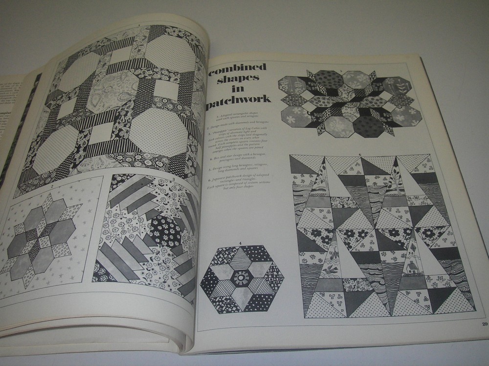 CRAFT Book 1973 All About Patchwork/Marshall Cavendish instruction/ideas/pattern