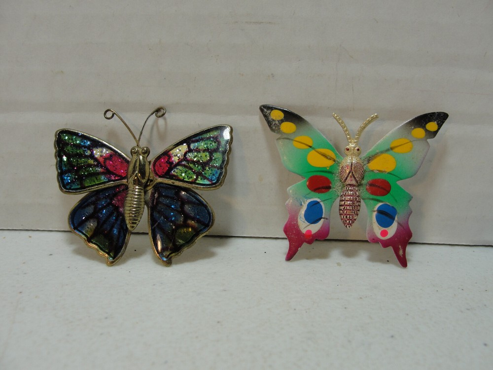 2 Butterfly  Lapel Pins