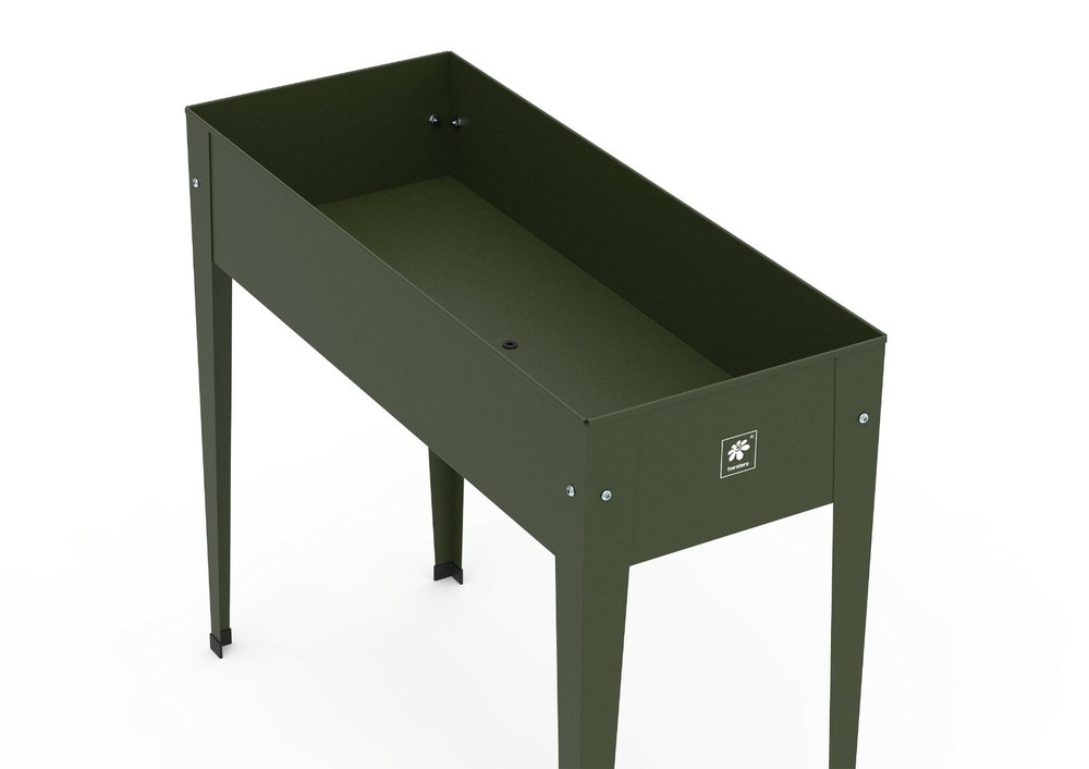 Herstera Urban Garden Elevated Planter Box, Dark Green
