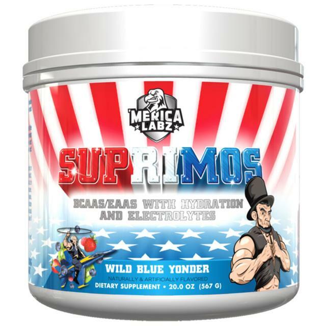 Merica Labz Suprimos BCAA/EAA Supplement w/ Eletrolytes - WIld Blue Yonder
