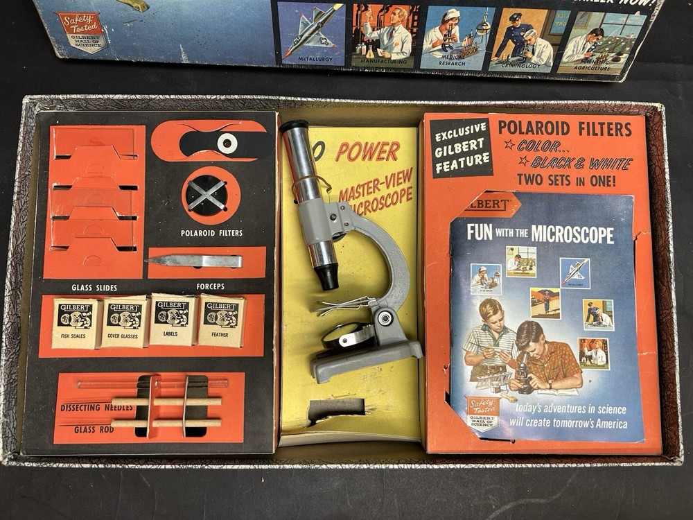 Gilbert Junior Microscope And Lab Set No. 13013