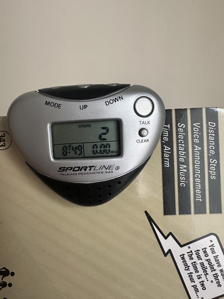 Sportline | 343 Talking Calorie Count Pedometer