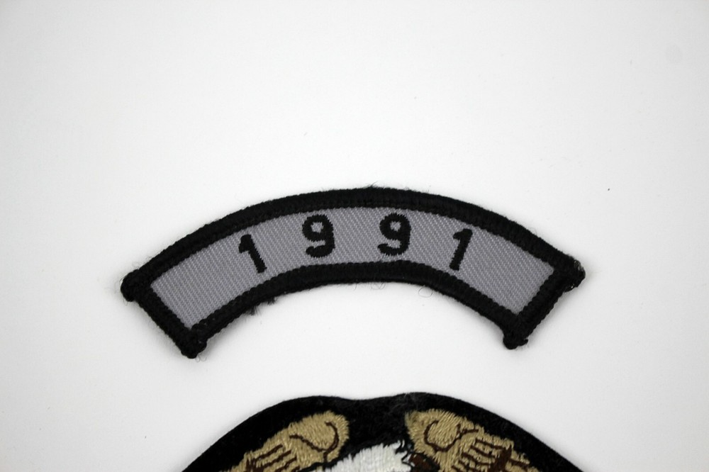 Vintage HARLEY OWNERS GROUP Patch with 1991 Rocker Patch Unused