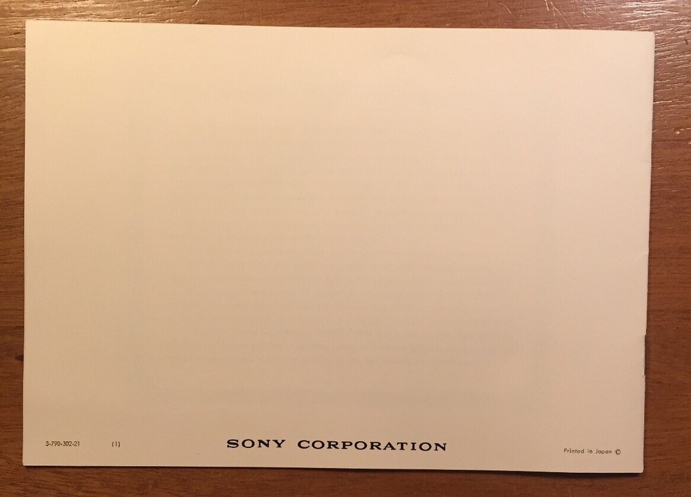 SONY TC-70 CASSETTE-CORDER ORIGINAL INSTRUCTION MANUAL P155