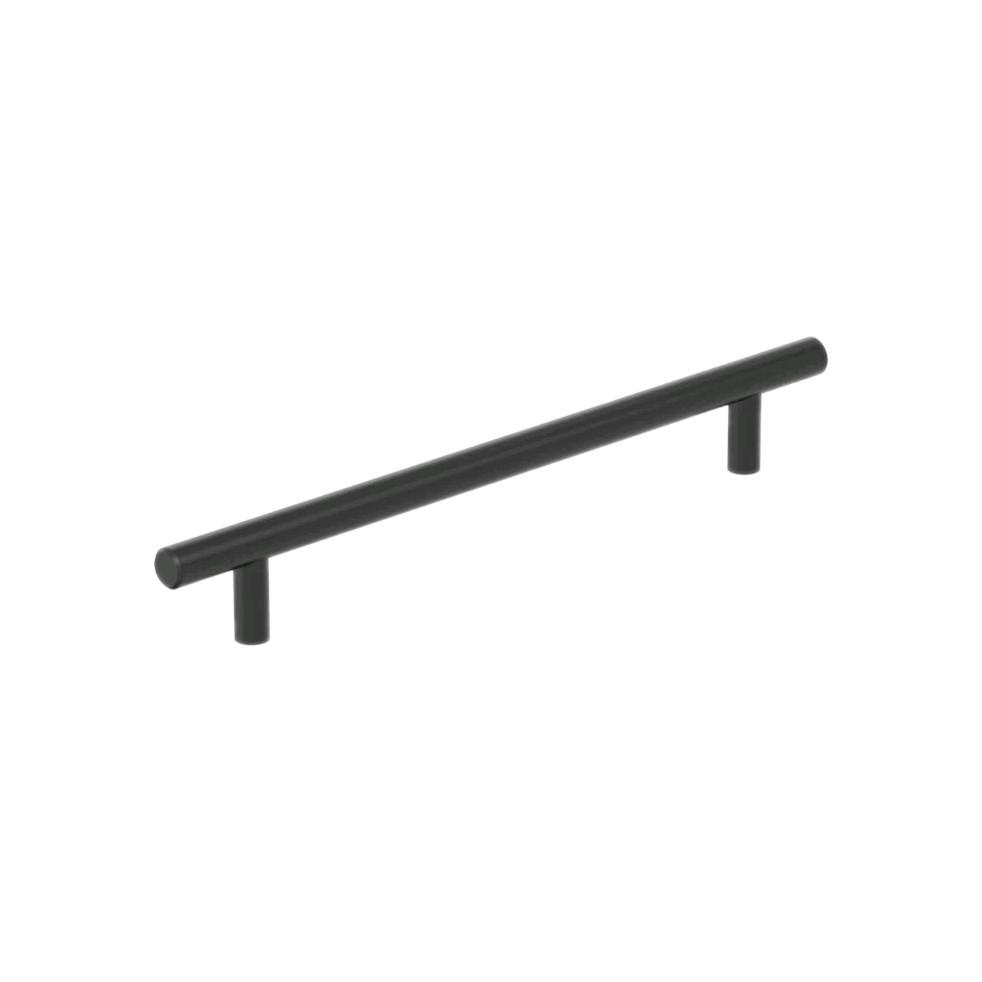 2 Amerock BP1178FB 9-3/8" FLAT BlACK Bar Cabinet Pull (7" CTR-CTR) *NEW*