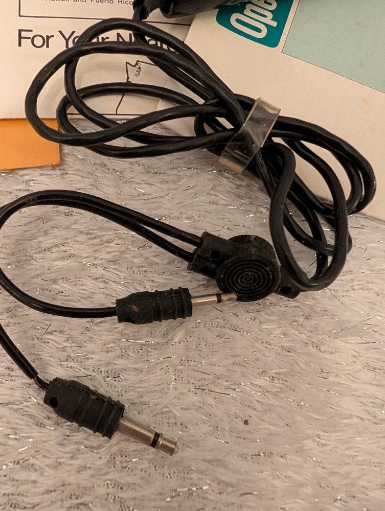 Vtg Microphone For Panasonic Tape Recorder RQ 309S And Paperwork: Untested