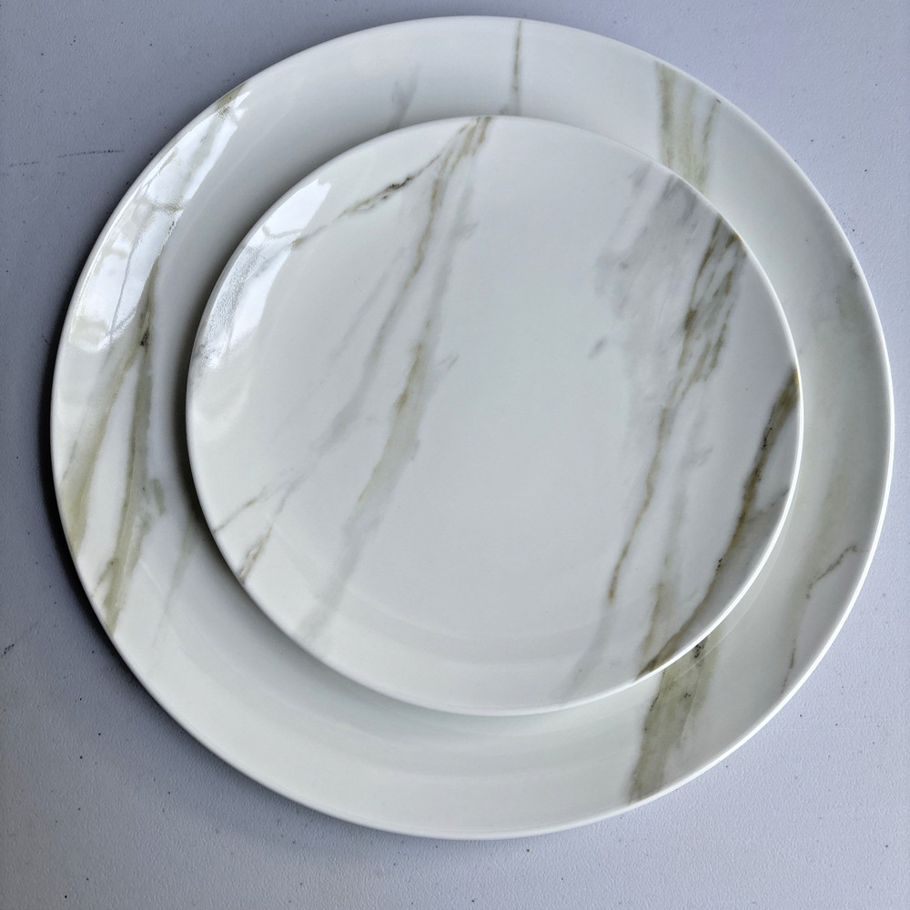 Vera Wang Venato Imperial Dinner & Salad Plates 2pc Set New