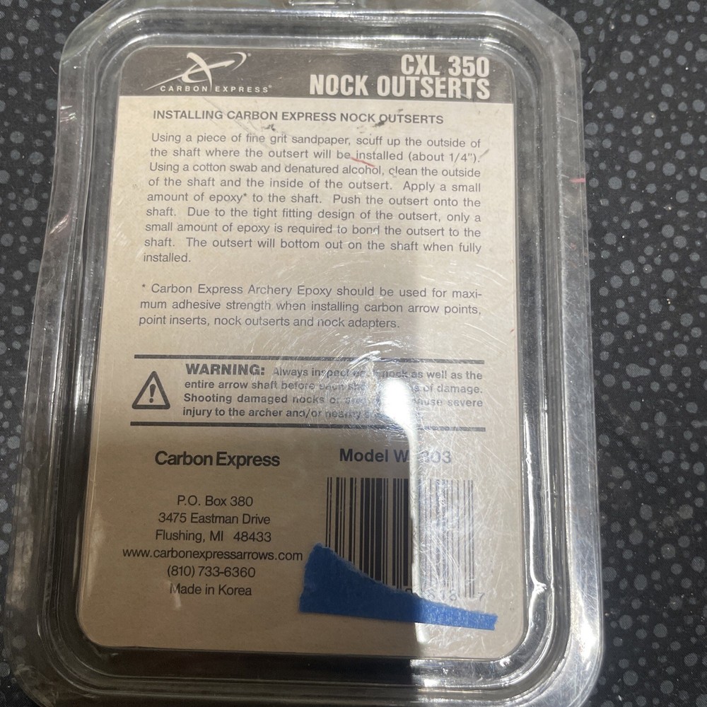 Carbon Express CXL 350 Nock Outserts