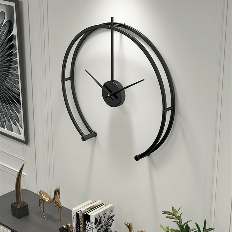 Kitchen Black Wall Clock Room Deco Wall Clock Silent Large Clock Home Wall Clock
