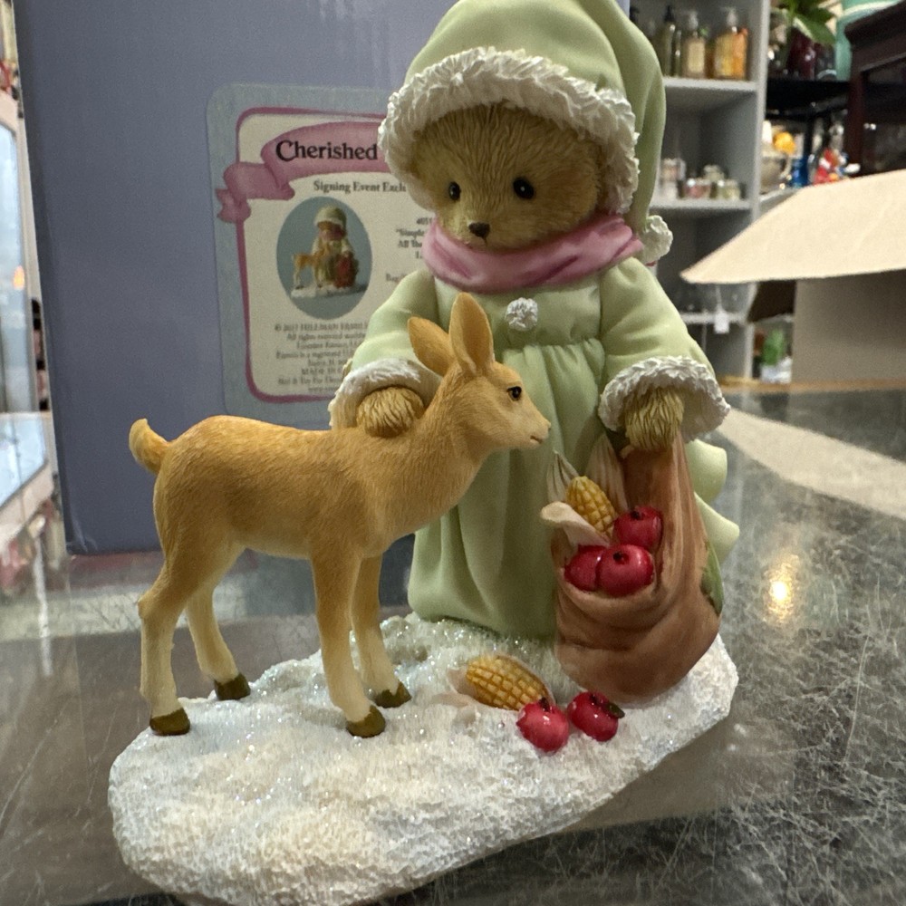Cherished Teddies Leighton 4055201 Simple Gifts Make All The Difference Signed!✨