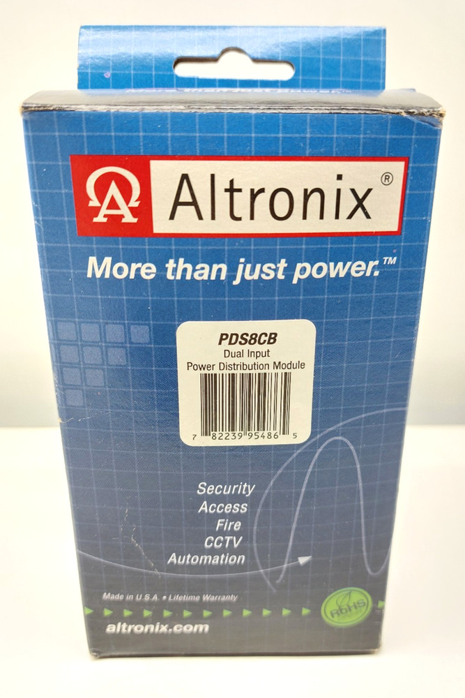 Altronix PDS8CB Dual Input Power Distribution Module 782239954865