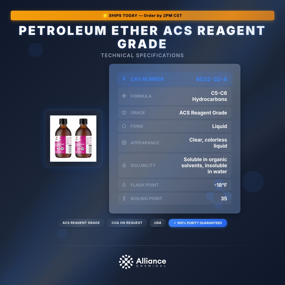 Petroleum Ether ACS Reagent Grade - 2 Liters