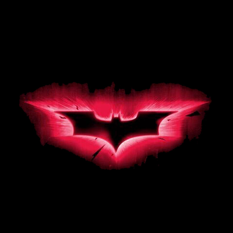 Red Bat Logo Motorcycle LED Shadow Ghost Laser Projection Tail Light Brake Light