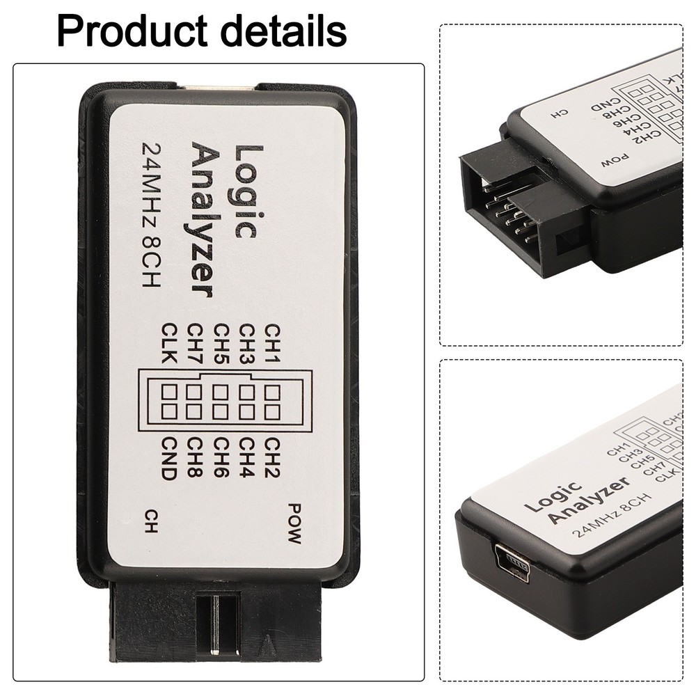 USB Logic Analyzer 24M Sampling Rate 8CH 8 Channel Microcontroller Debugging
