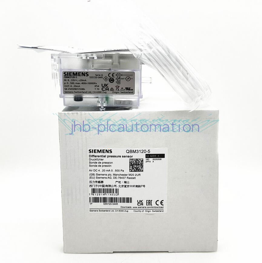 ONE Siemens QBM3120-5 difference pressure sensor New