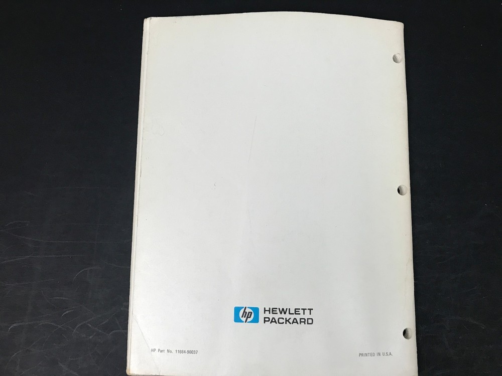 HP 11664A Detector Operating & Service Manual