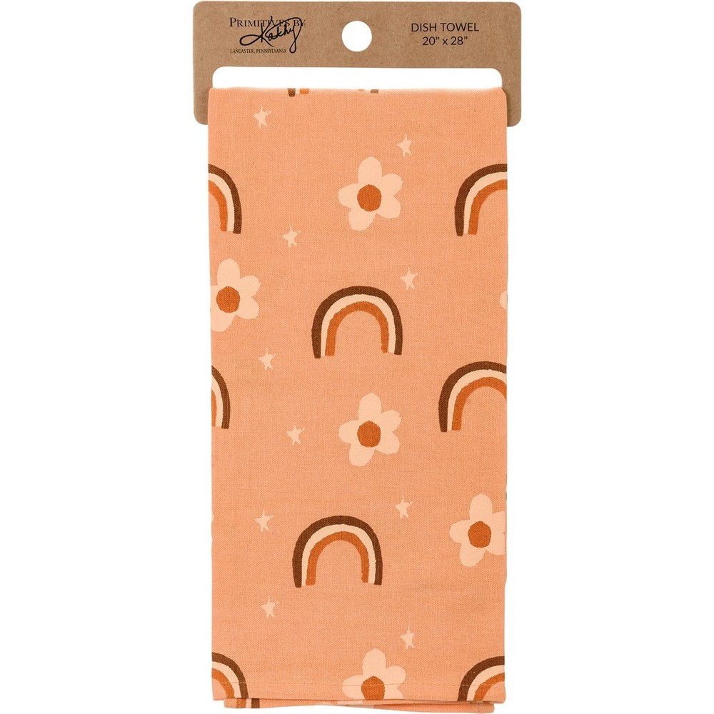 Primitives by Kathy Rainbows Dish Towel