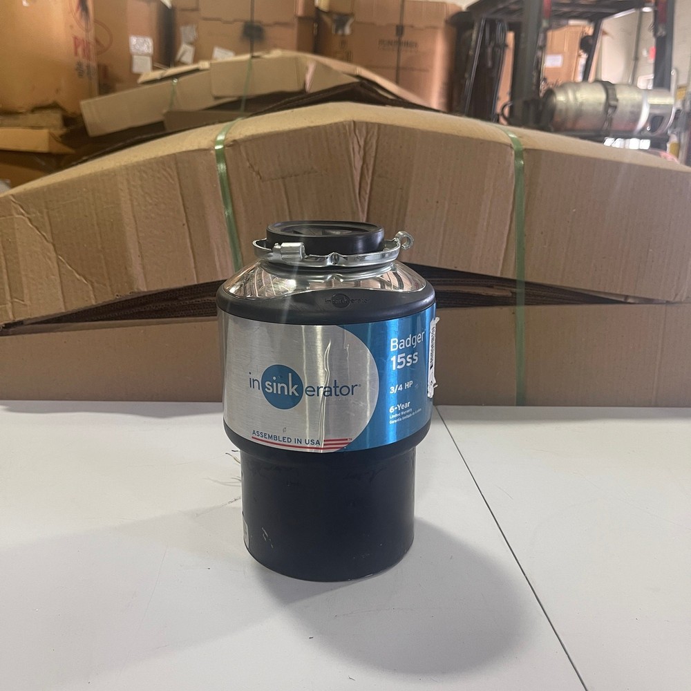 InSinkErator Badger 15ss Continuous feed 3/4-HP Septic Safe Garbage Disposal