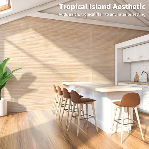 Natural Bamboo Wall Panel for Interior Wall Decor, 48" x 96" Carbonized