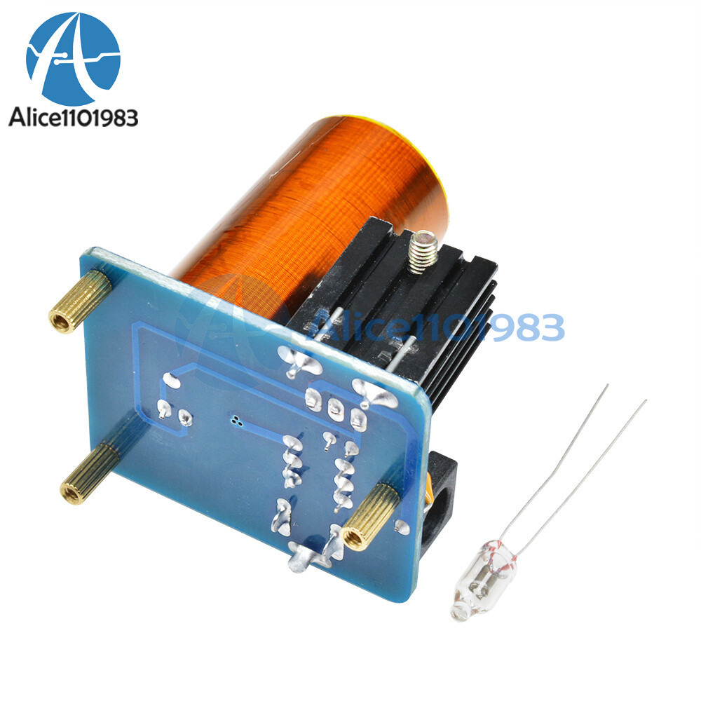 BD243 Mini Tesla Coil Module 9-12V Electronics Wireless Transmission Assembled