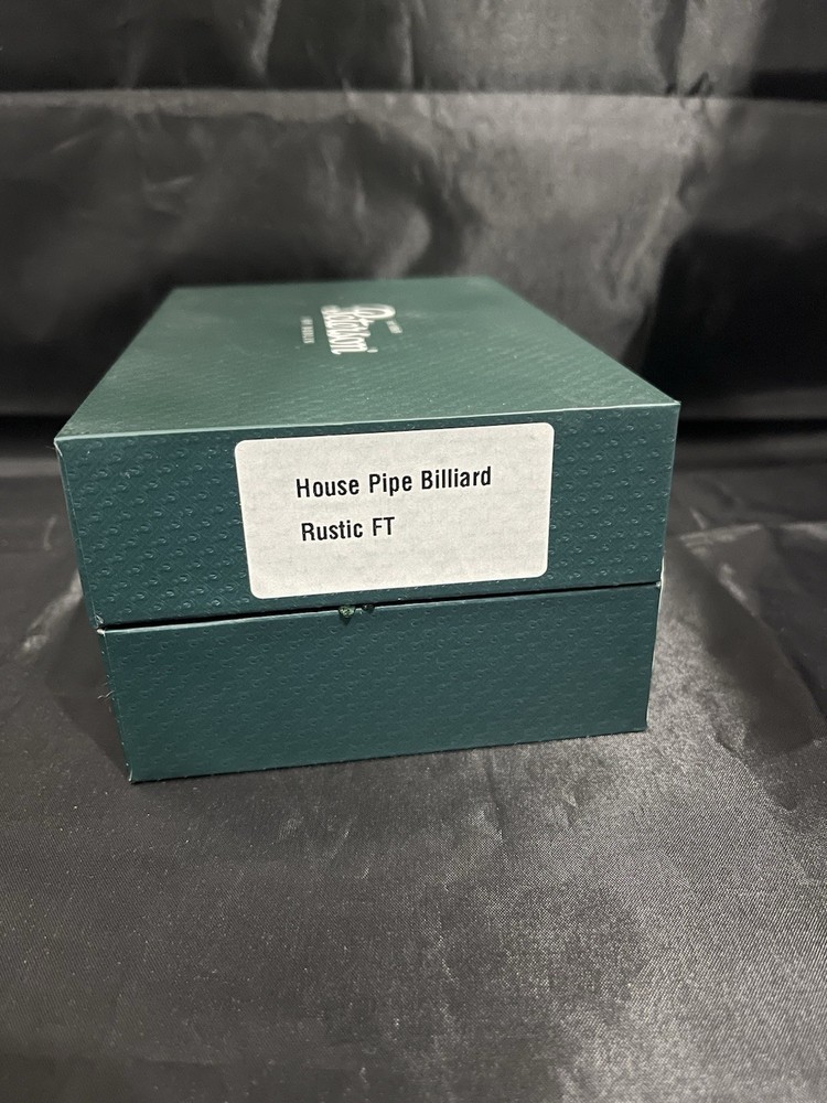 Peterson House Pipe Billiard Rustic Fishtail NEW & BOXED
