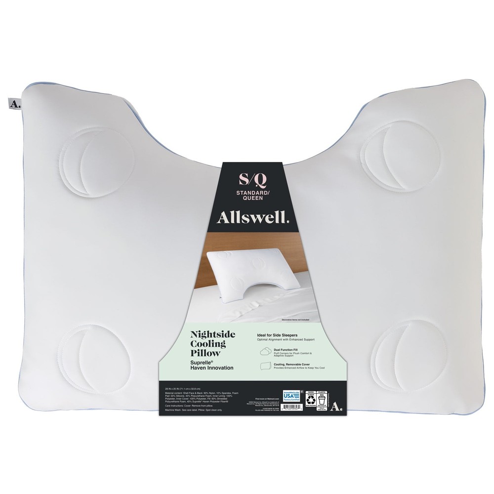 Nightside Cooling Pillow W/ Dual Function Fill Standard/Queen