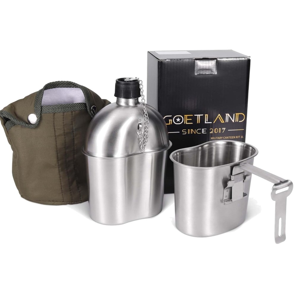 Stainless Steel Military Canteen Combo
