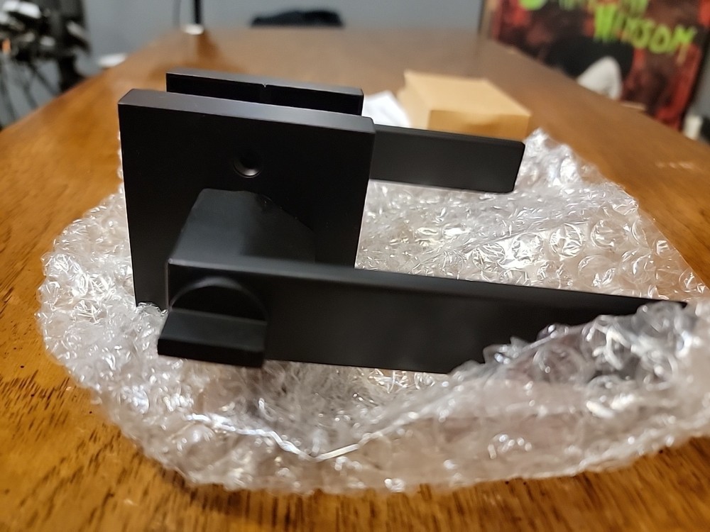 Door Column Handle Lock Set Adjustable Backset Black QB/T2474-2000