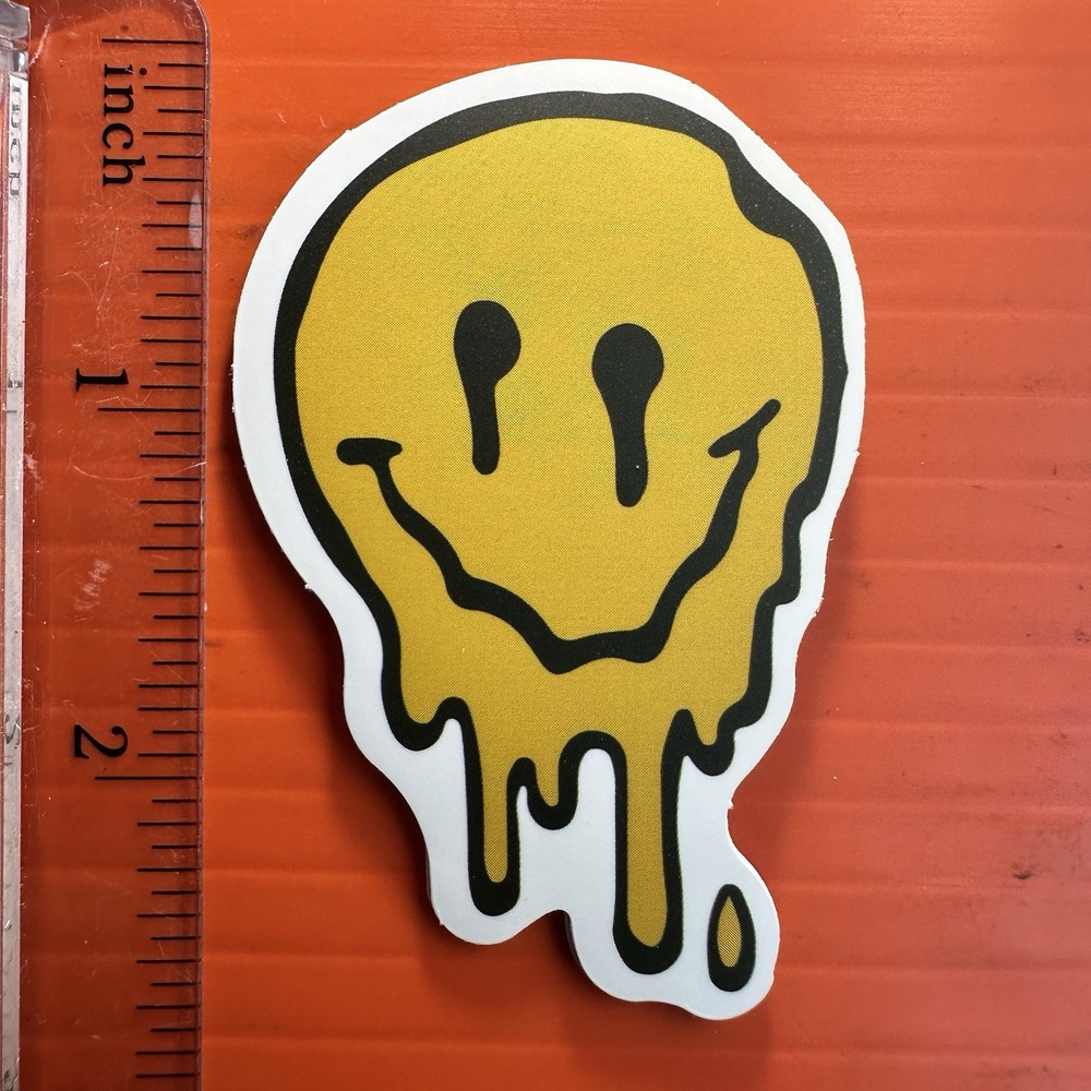 Melting Smiley Face Sticker