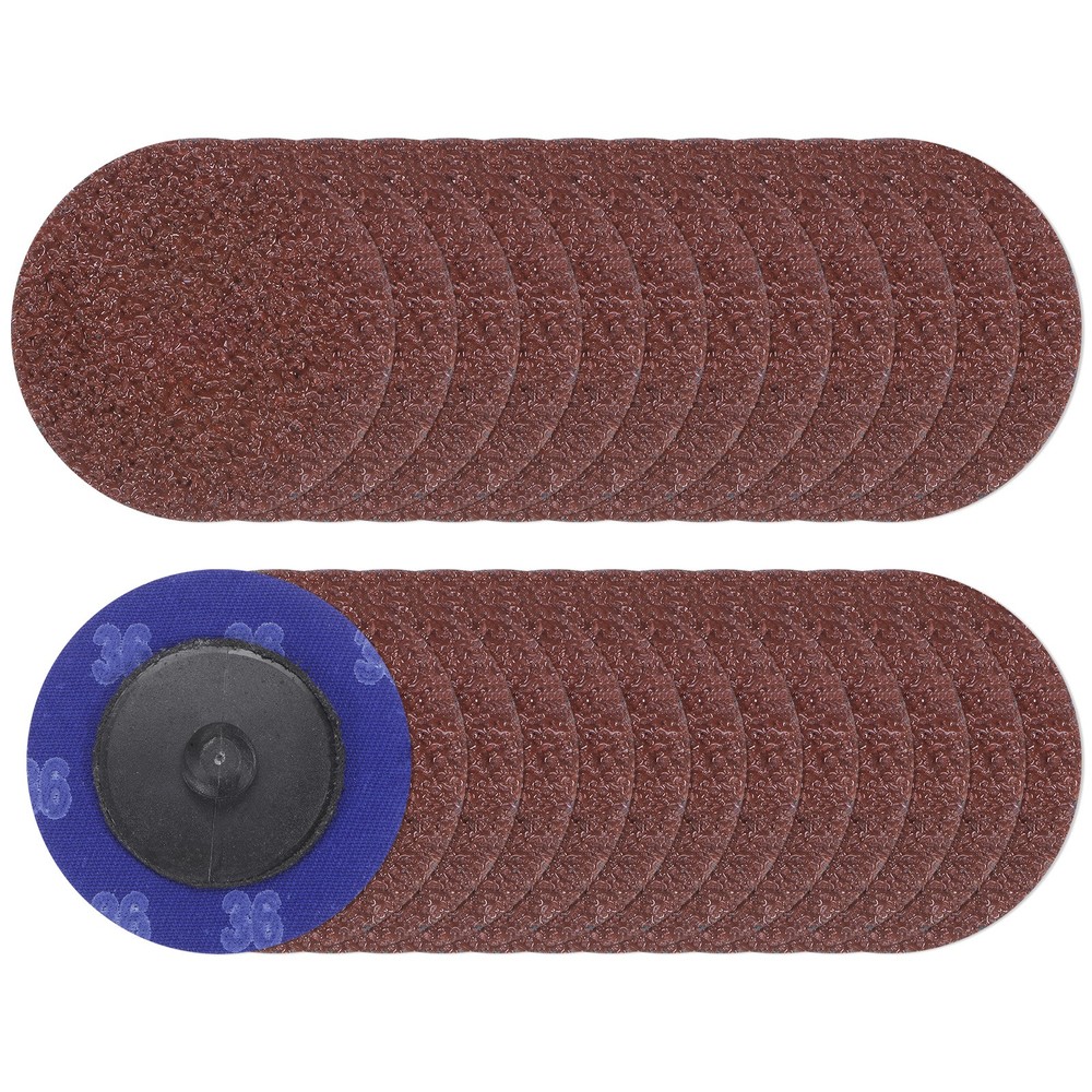 25pcs 2" 36 Grit Quick Change R-Type Sanding Discs Aluminum Oxide