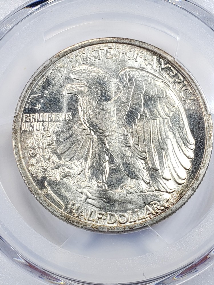 1939-S Walking Liberty Half Dollar PCGS MS-66 True View Gold Shield