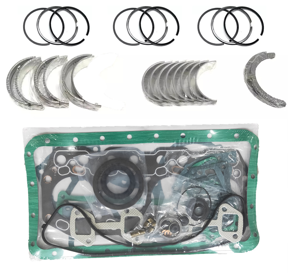 STD Full Gasket Kit + Bearing Kit + Piston Ring Set For Yanmar 3TNV80 Engine