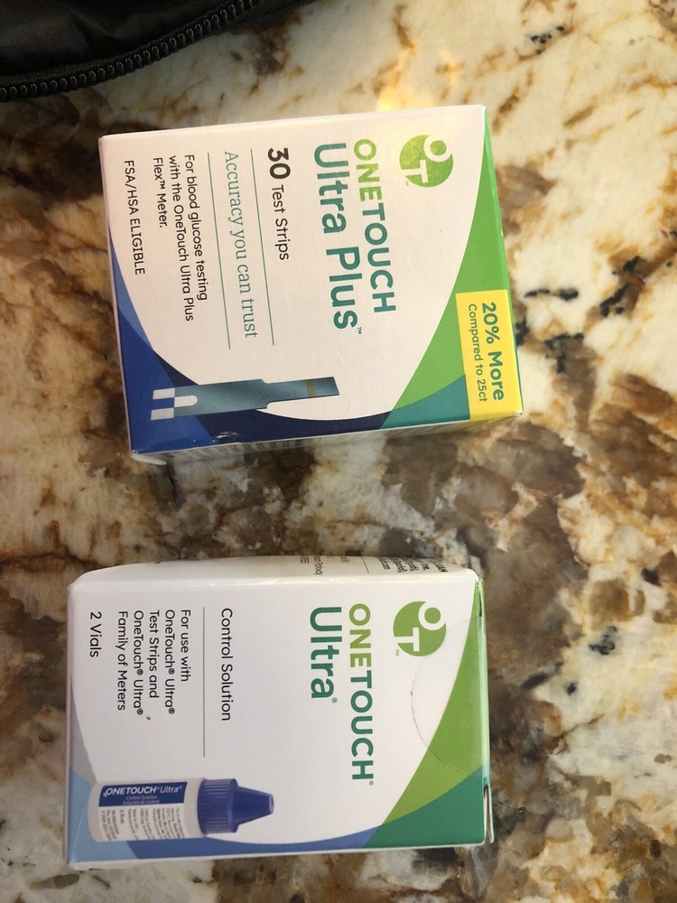 ONETOUCH Ultra 2 Glucose Monitor, Testing Strips, Lancets & Control Solution
