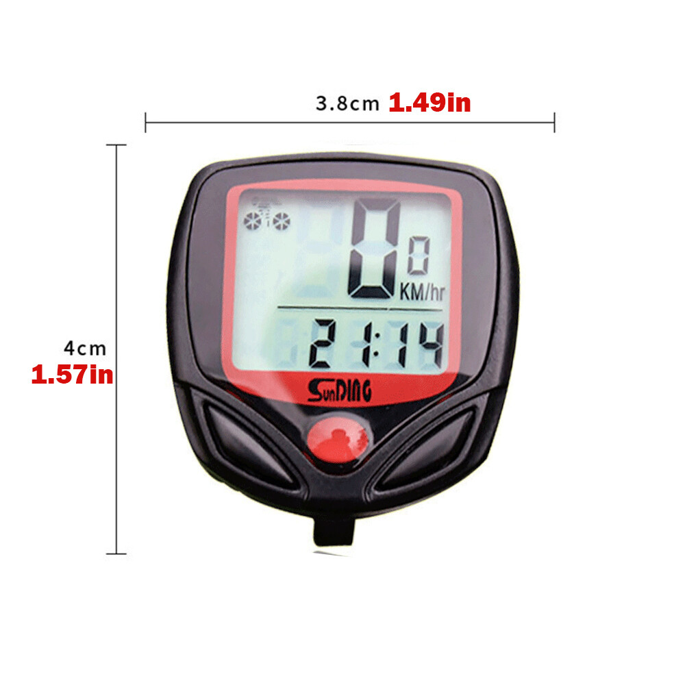 3x Bike Bicycle SPEEDOMETER Cycle Digital Odometer Computer KMH Waterproof LCD