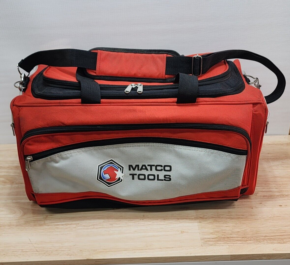 Matco Tools Large Soft Sided Jobsite Cooler Red & Gray 3 Compartments