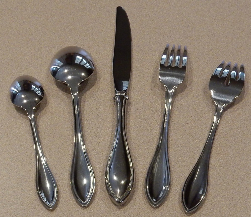 Stainless by Oneida American Harmony Flatware 18/8 5 PC Place Setting