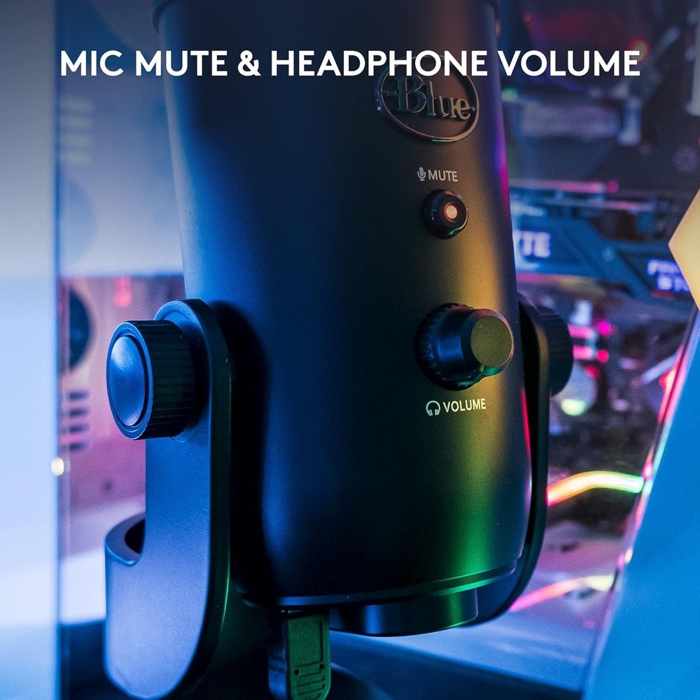 Logitech Creators Blue Yeti USB Microphone for Gaming, Streaming, Podcast Black
