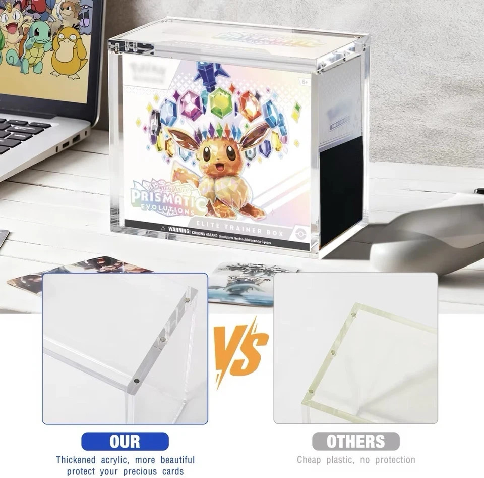 POKEMON ETB DISPLAY MAGNETIC CASE PROTECTOR ELITE TRAINER BOX HIGH QUALITY