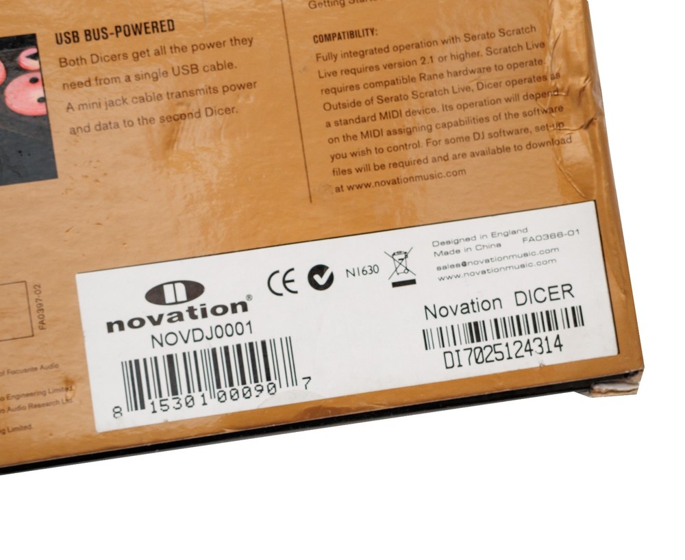 Novation Dicer Cue Point Looping Control USB Powered DJ Controller OPEN BOX