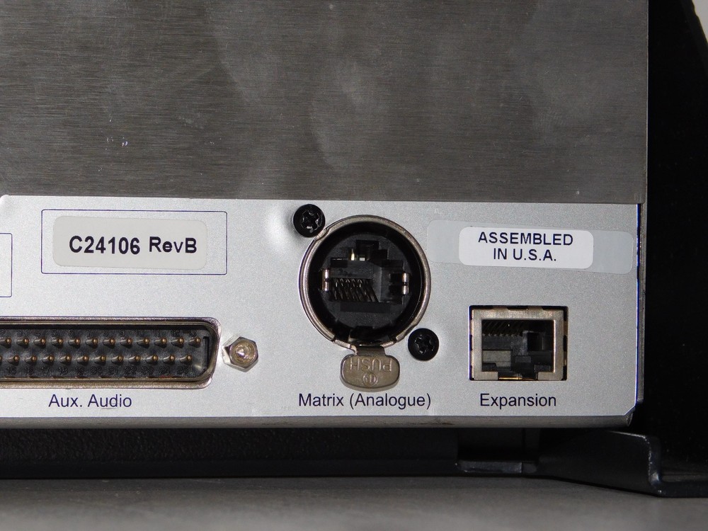 Clear Com V-24-L-7-D-AES V Series Iris 2RU 24 Key Lever Display Intercom Panel