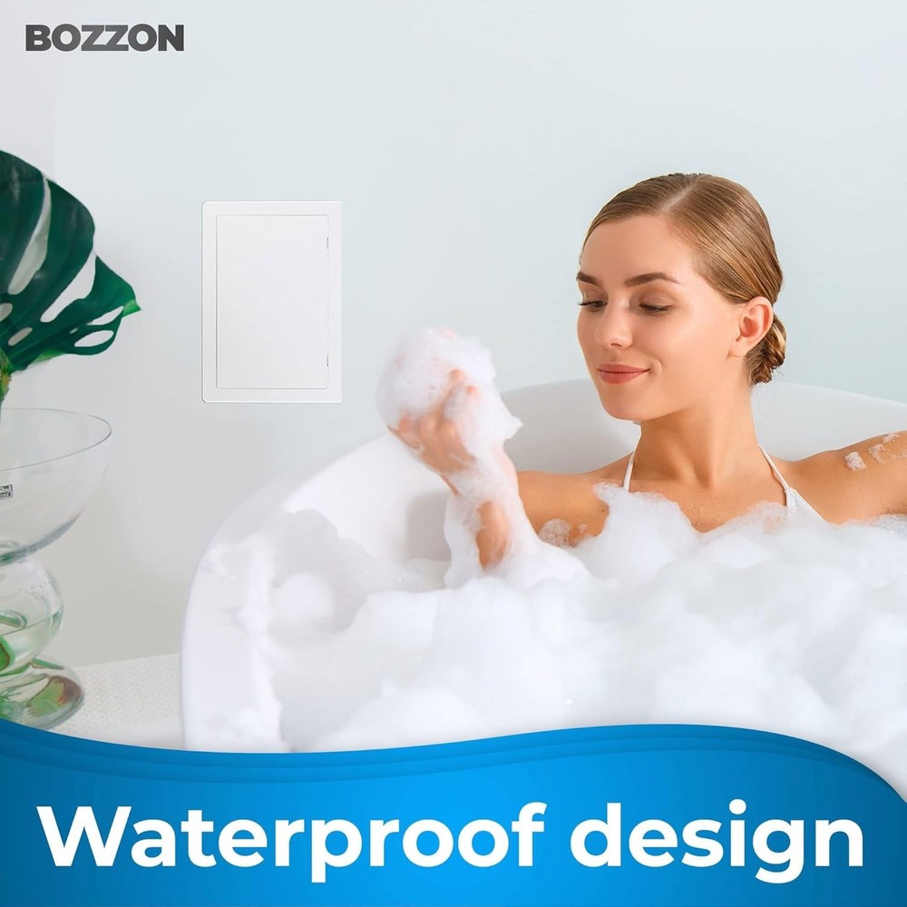 Impact-Resistant White Drywall Access Panel - Ultimate Fix for Plumbing Access